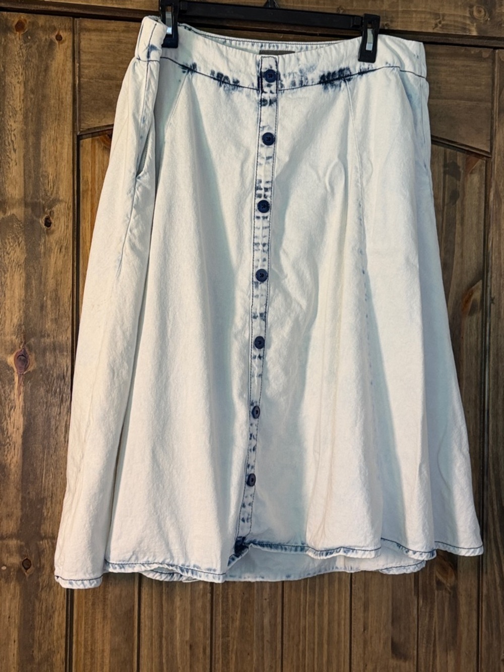 Torrid Light Blue Acid Wash Skirt